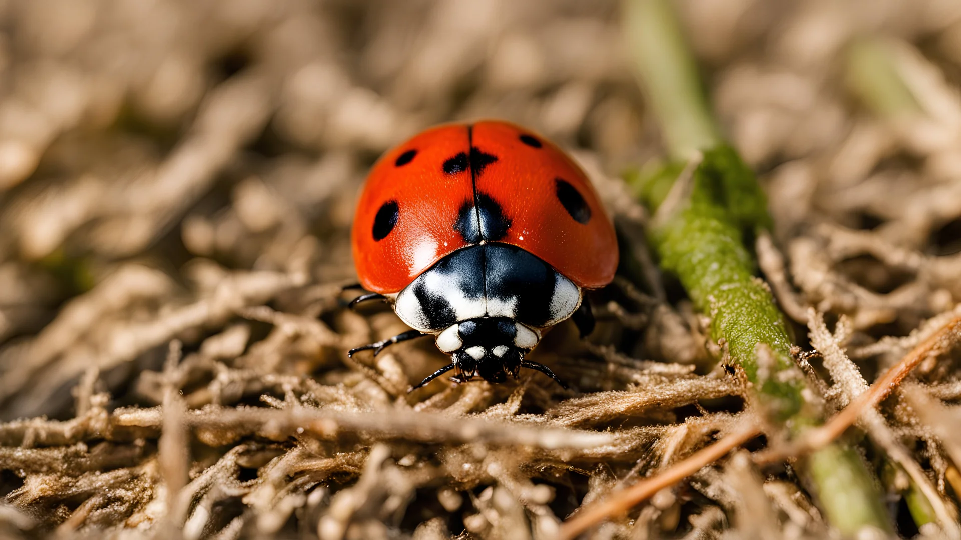 a ladybug on a spring day