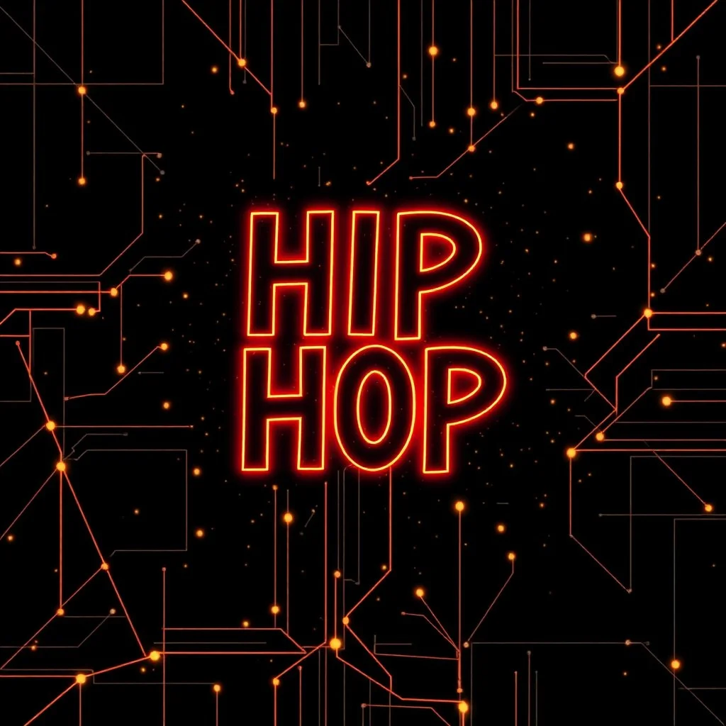 Hip Hop Wireframe Textured Background