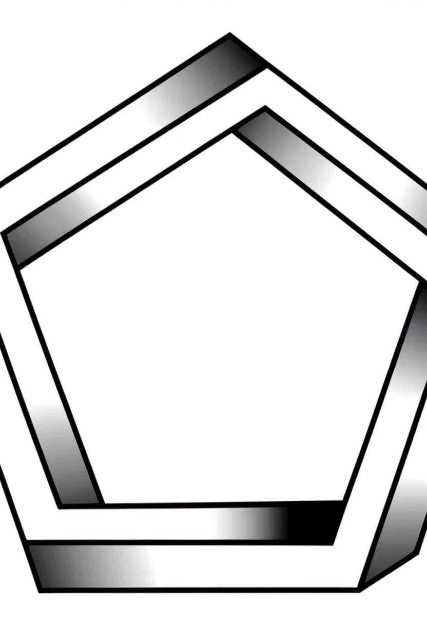 Impossible Pentagon; Optical Art; eldritch elegant fantastical intricate hyperdetailed holographic magnificent meticulous mysterious ominous