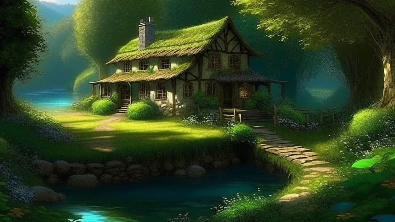 Whisperwind Hollow Nestled in a lush valley, Whisperwind Hollow's thatched cottages dance with the zephyrs, surrounded by ancient willows whose whispers carry secrets of the ages. The emerald meadow, kissed by a serene river, is a canvas of nature's tranquility.