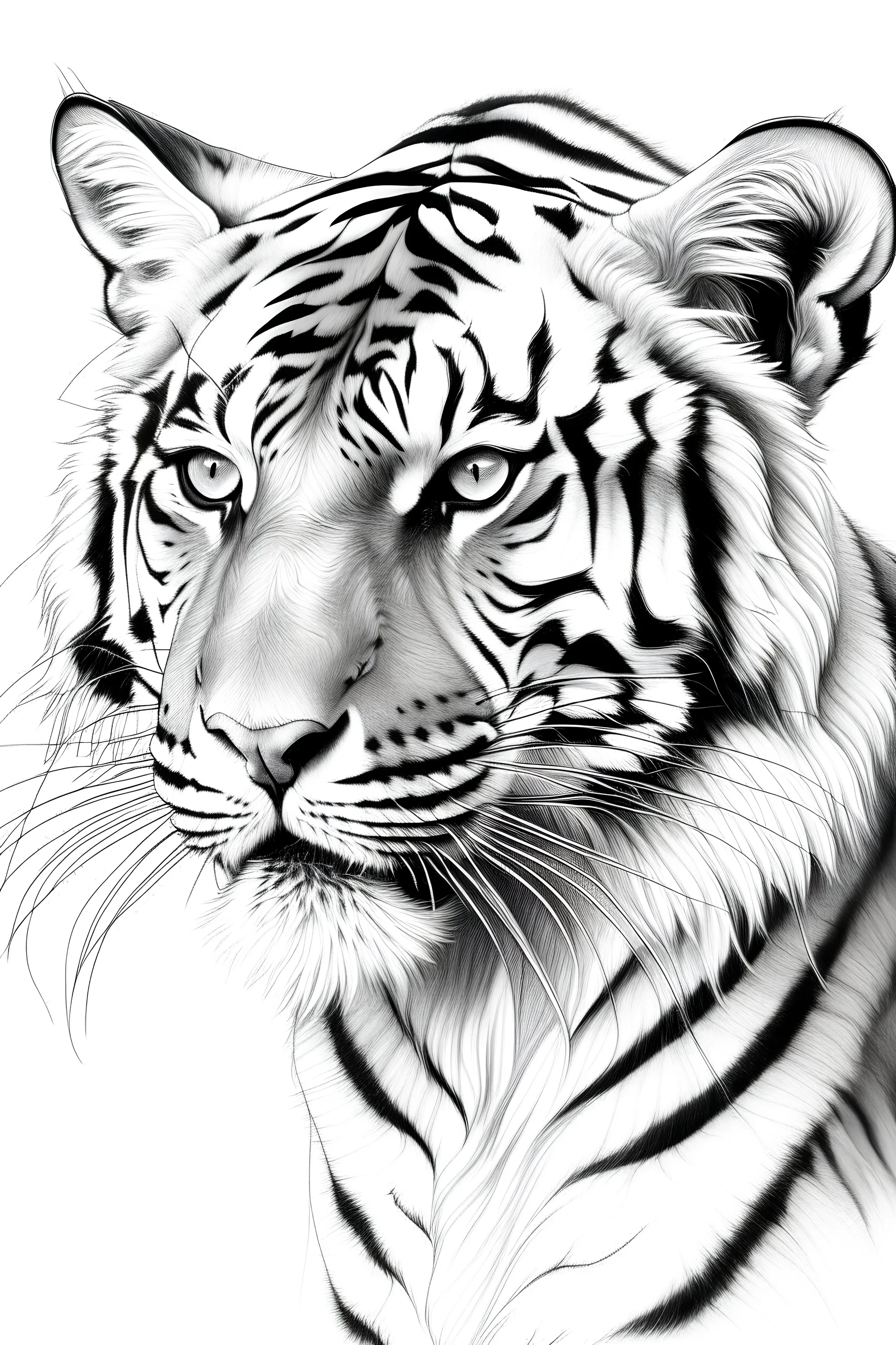 Draw Arabian Tiger
