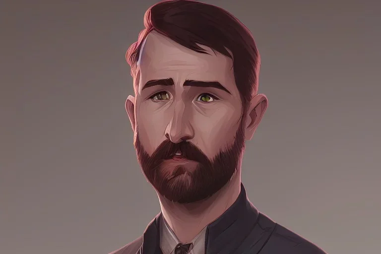 Portrait of Matt Walsh from the daily wire by Jake Bartok