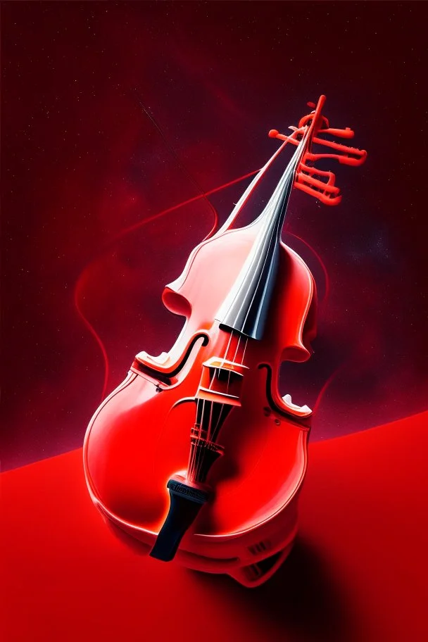 Space shuttle violin red