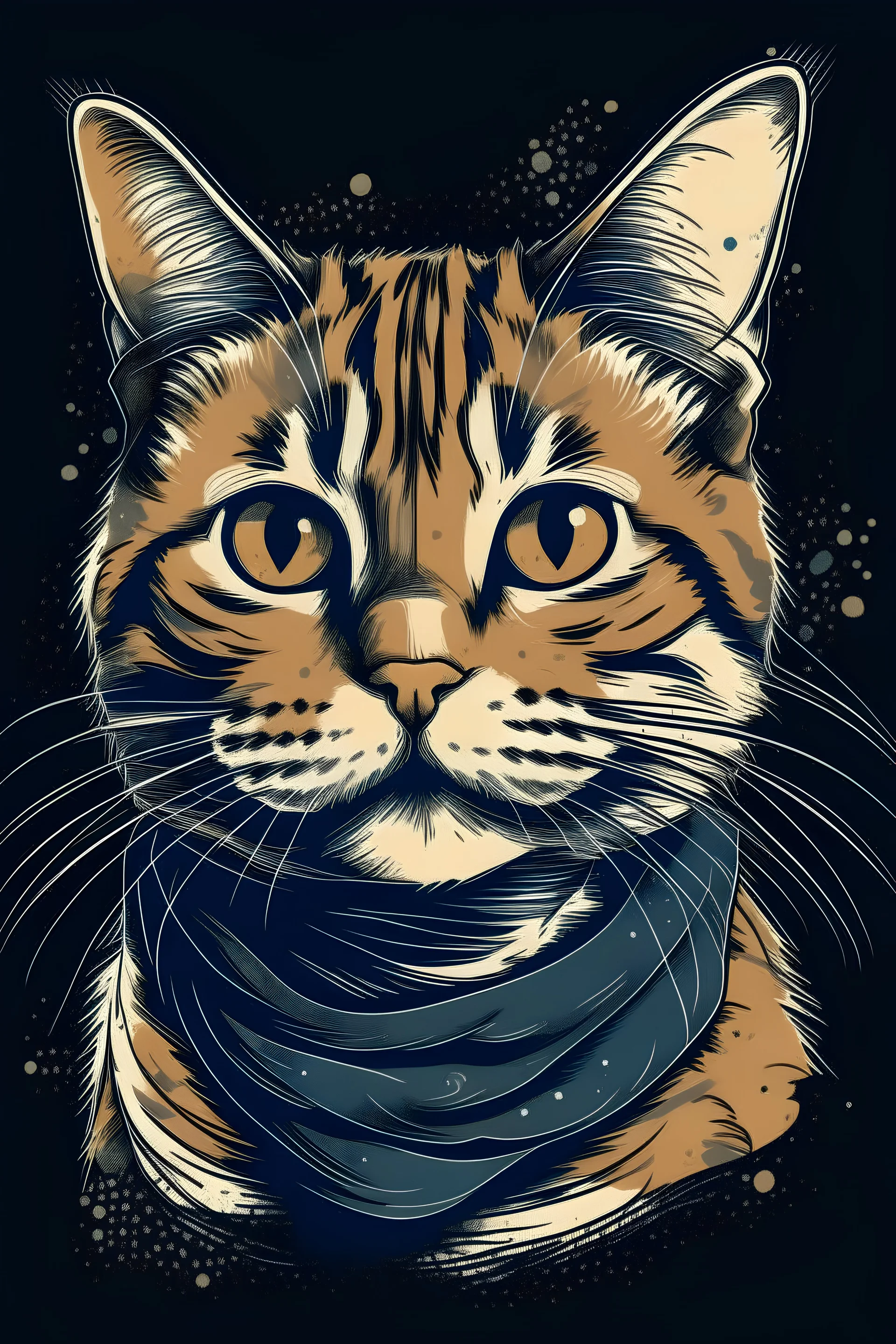 Cat tshirt design