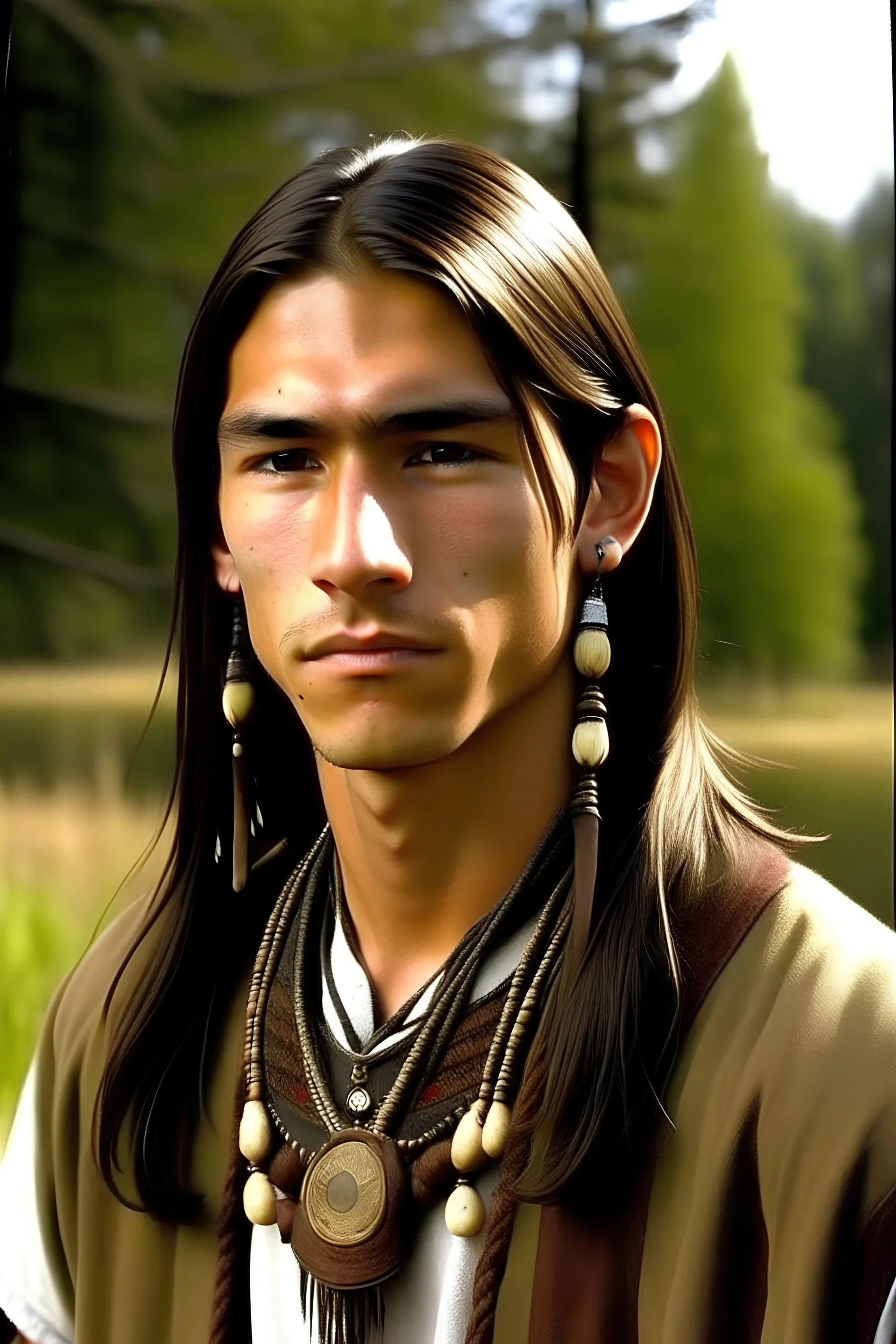 20 year old handsome native american, tall, muskulös,