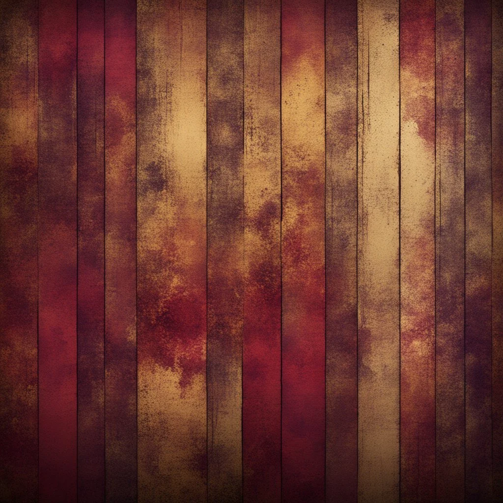 Hyper Realistic maroon & golden multicolor grungy rustic abstract patterns on rustic background with vignette effect