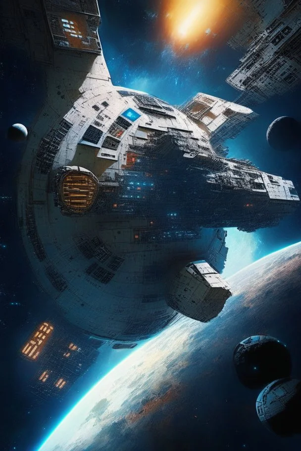 star wars space station in deep space