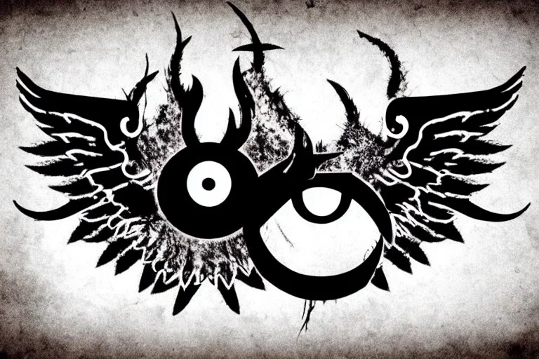 wings, freaky crazy evil eye with wings, laughing, flying, satan wings, dark, terror, horror