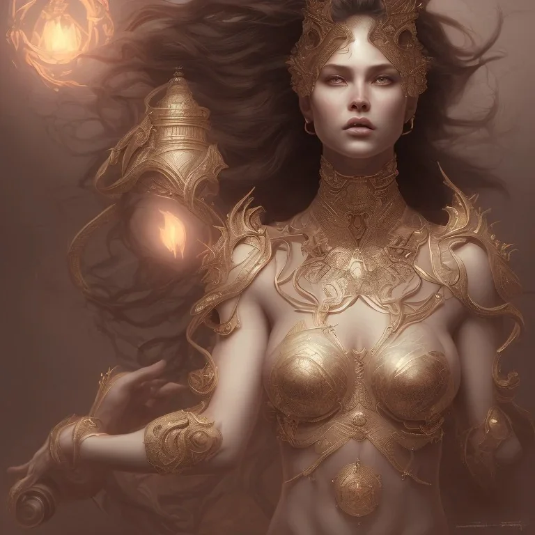 A highly detailed and hyper realistic drawing of a gorgeous and sexy Goddess, trending on artstation, sharp focus, studio photo, intricate details, highly detailed, by greg rutkowski