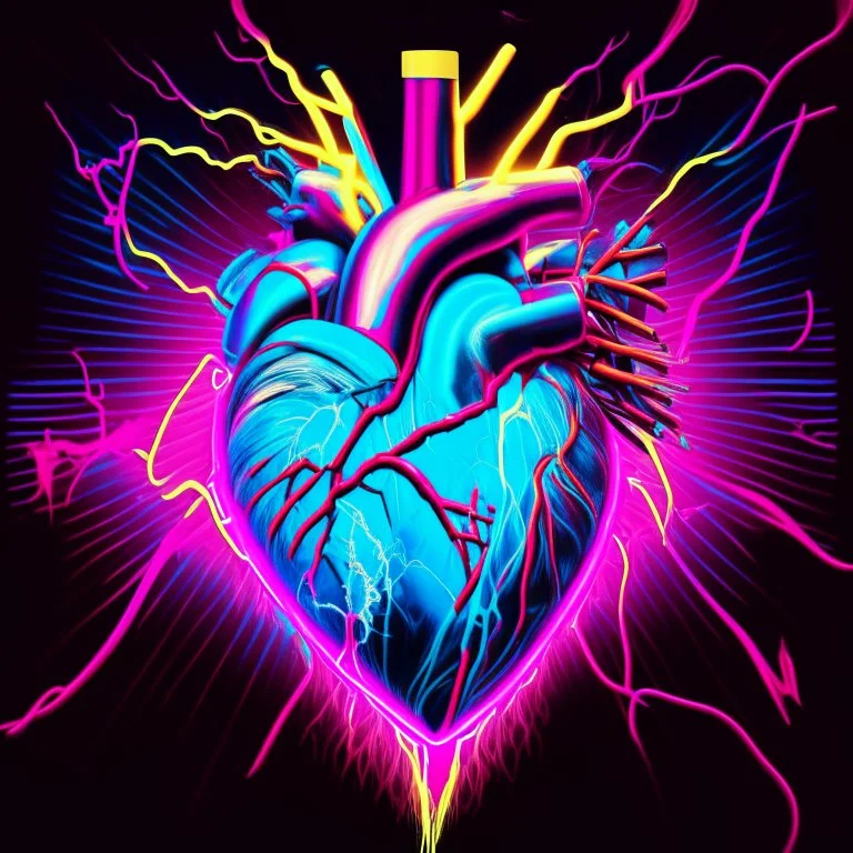 electric heart in artpop art