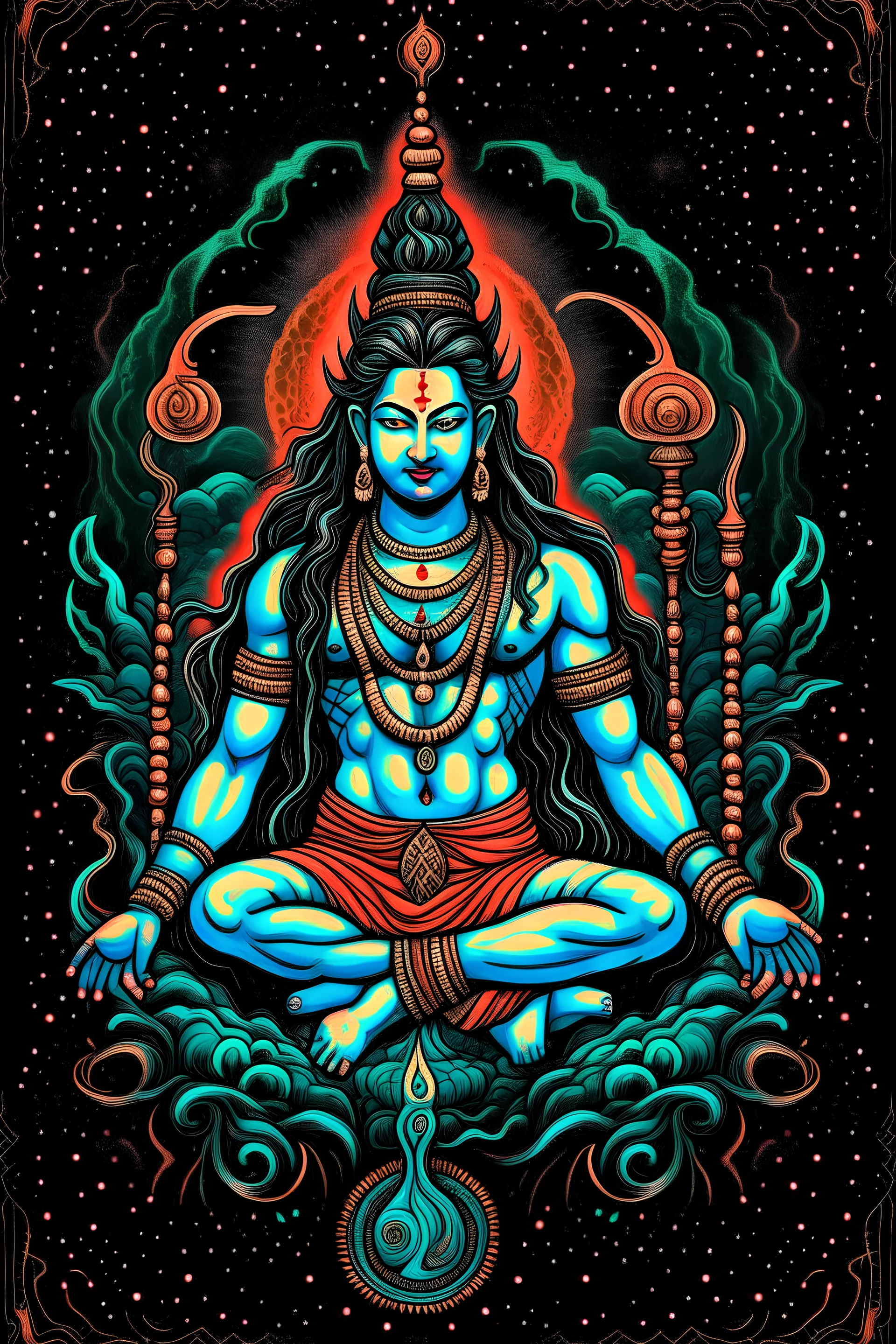 LORD SHIVA COSMIC IMAGE