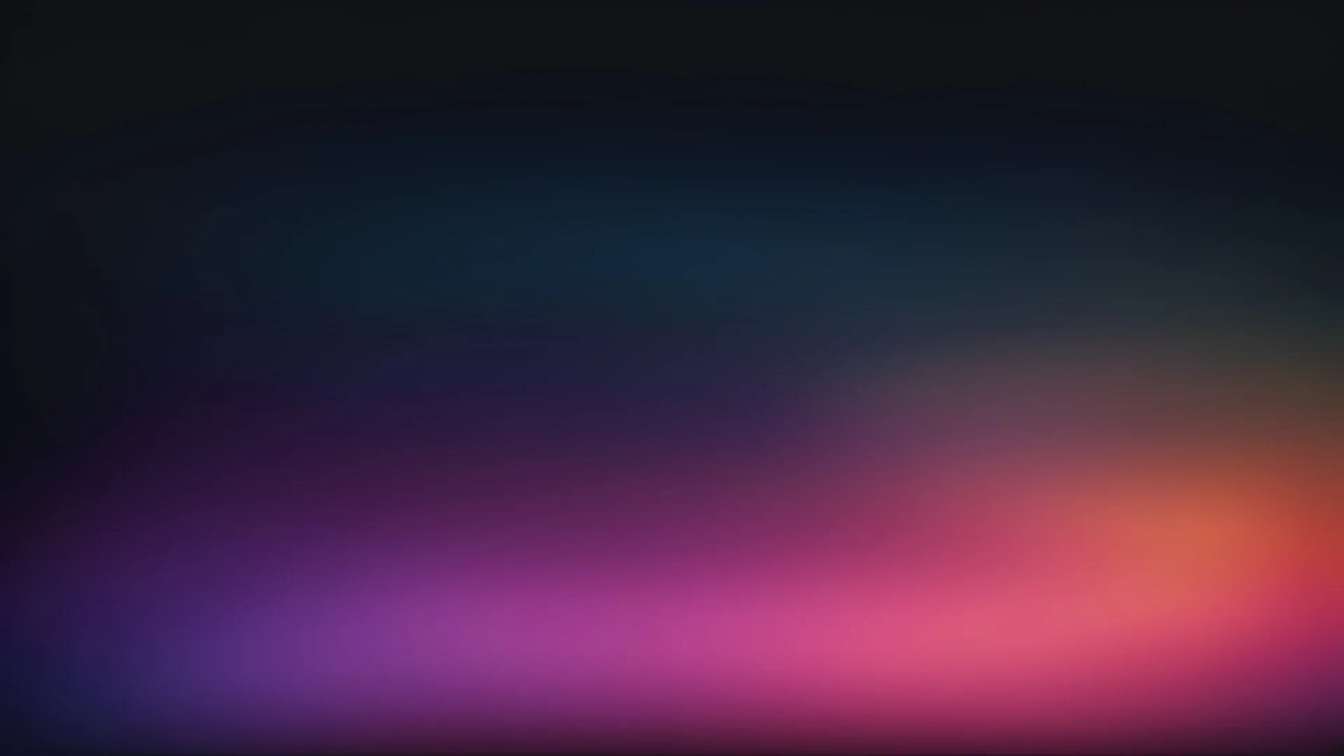 Dark blurry abstract gradient background, grainy texture, pink, orange, blue, black colors, copy space