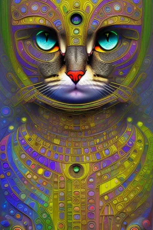 Cat Hundertwasser. Perfect iris