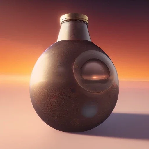 Space in bottle, realistic, unreal engine