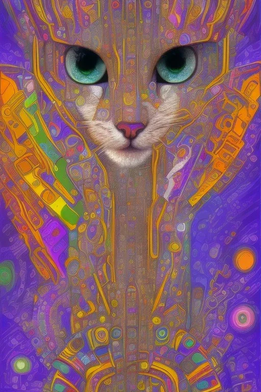 Cat Hundertwasser. Perfect iris