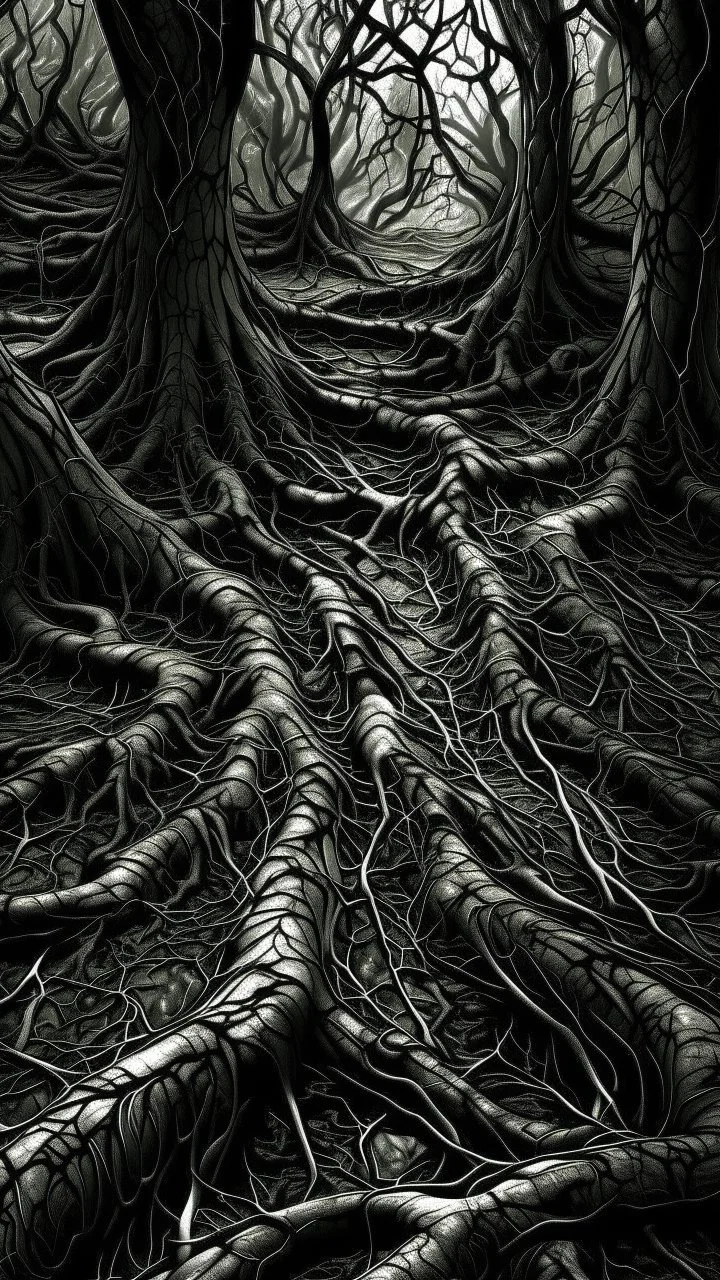 black vein, human veins, mixing together a lot of them, like a forest, big and small veins a lot of them