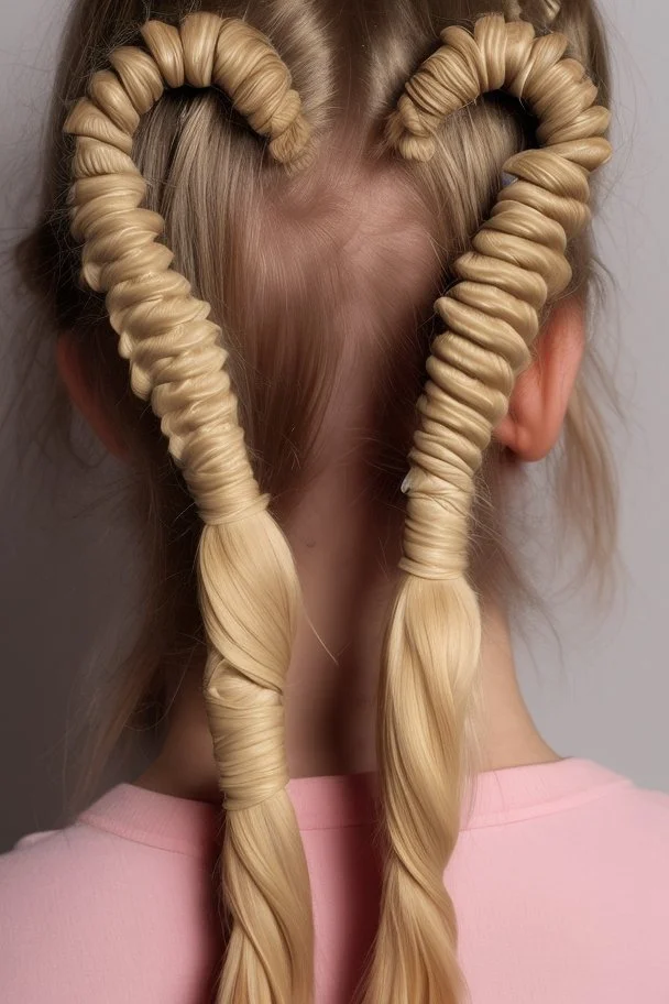 Erscheinungsbild Trägt "Twisted Pigtails"