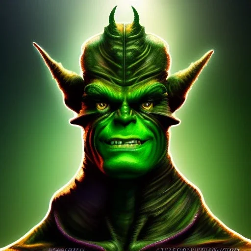 ultra detailed fullbody portrait of Green Goblin villain, extremely detailed digital painting, extremely detailed face,crystal clear eyes, in the style of robert e howard and pablo oliveira and Ken Kelley and Keith Parkinson , mystical colors, perfectly centered image, perfect composition, rim light, beautiful lighting,8k, stunning scene, raytracing