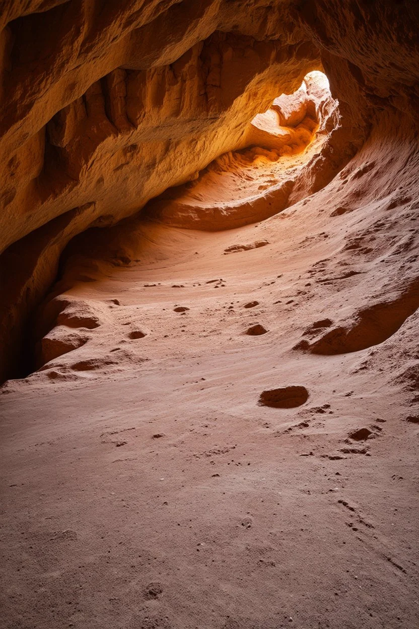 Ancient cave drawings of alien space crafts with cave men looking up