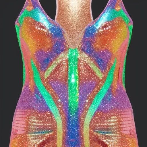 Glittery rainbow swimsuit