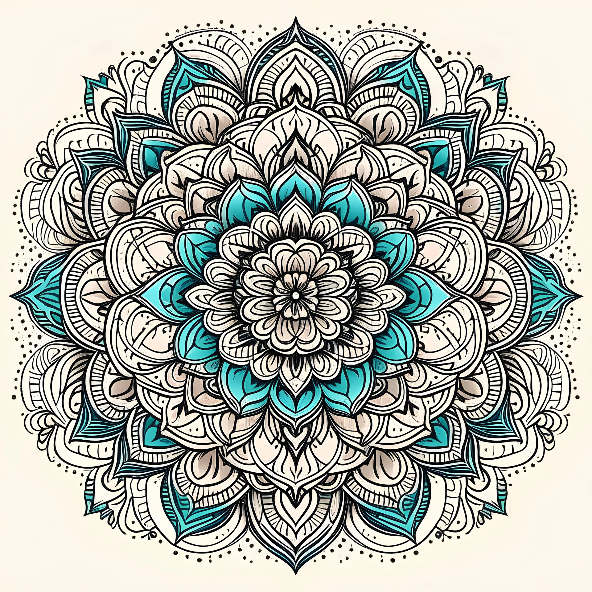 Isolated, Single Subject, illustration, mandala patterns, vector, in the style of graphic design, clean background, contour, minimal background effects.