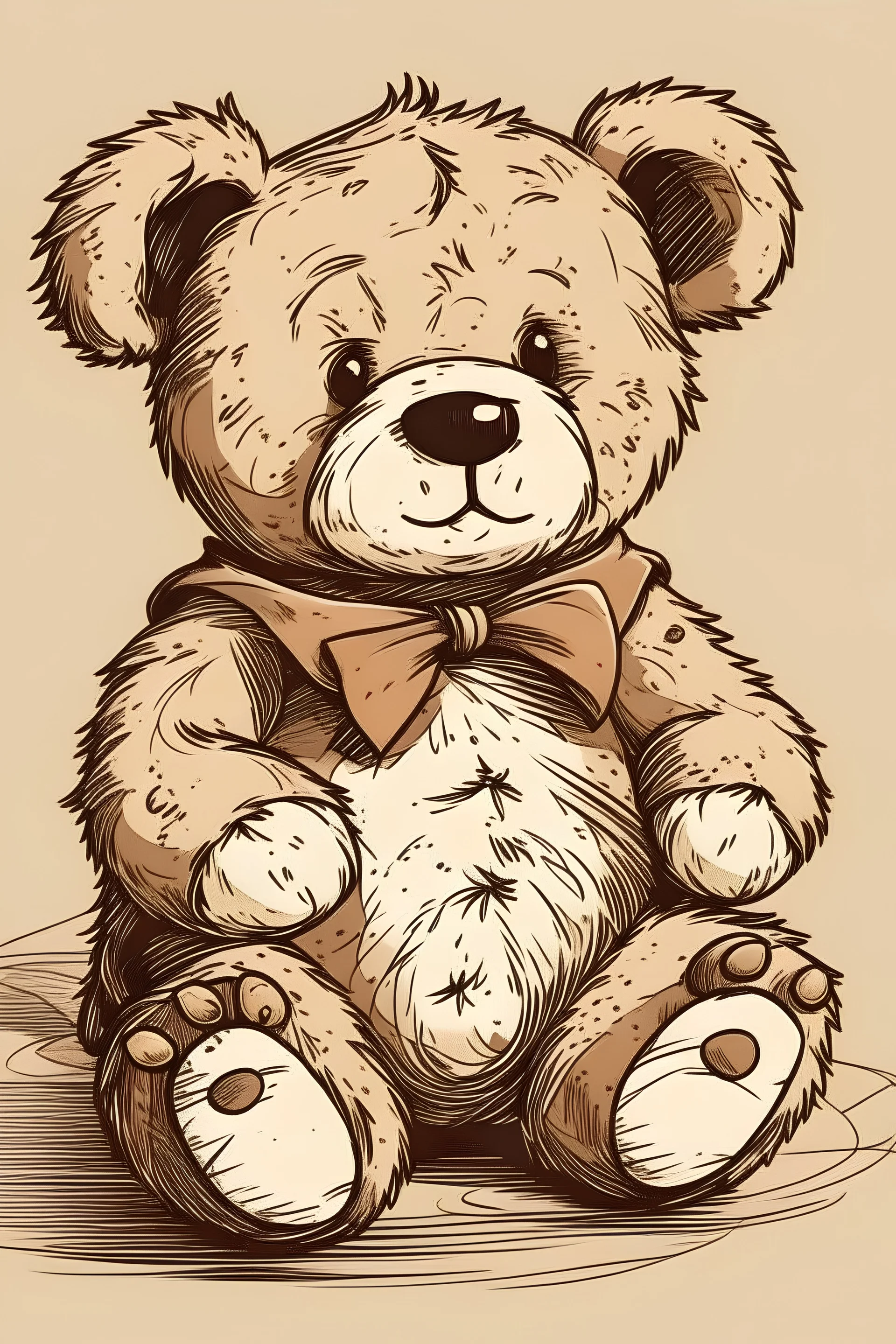 Colorful Teddy Bear Surrounded by Crayons in Hyperrealistic Style Stock  Illustration - Illustration of bright, harmony: 283112829