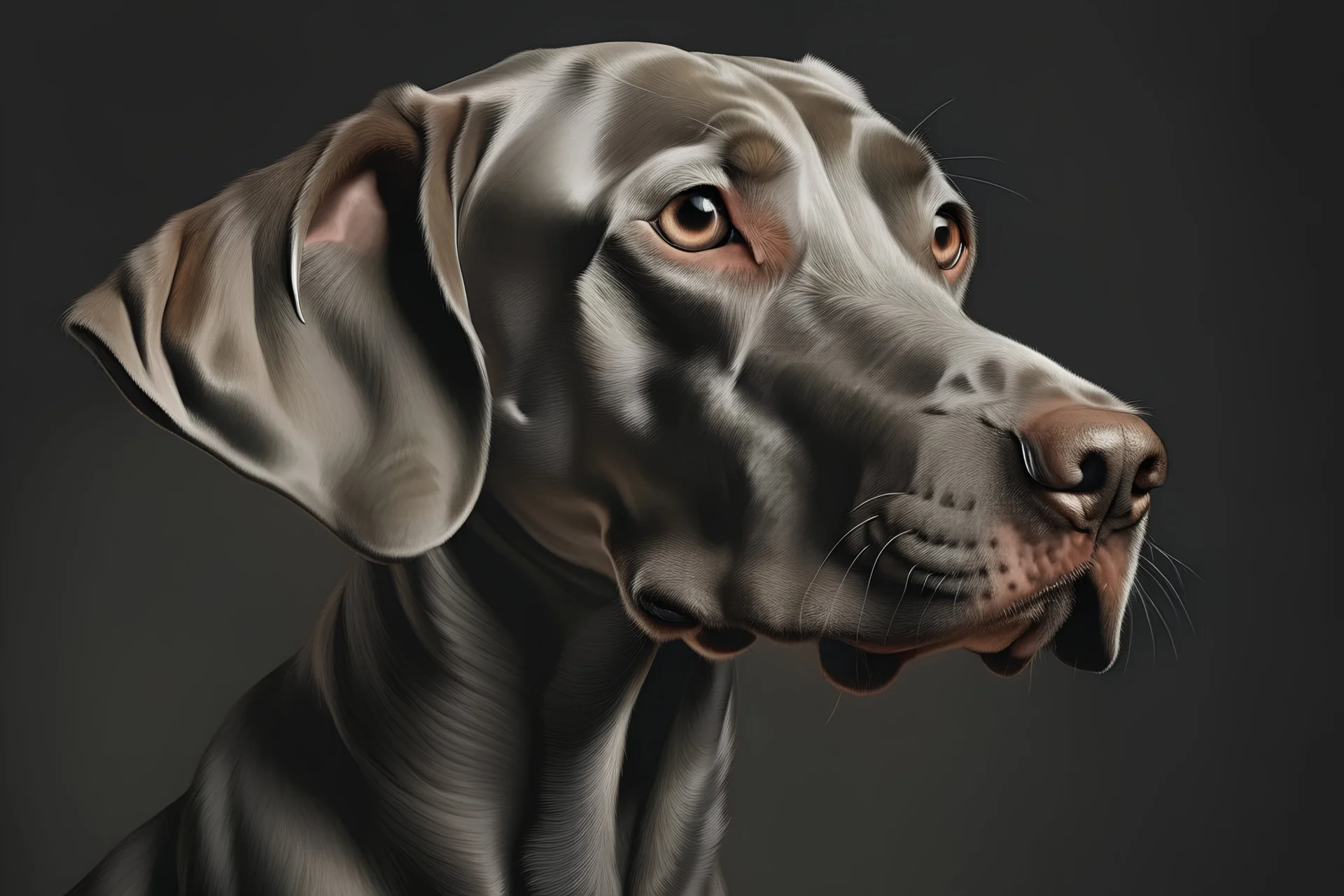 photo realistic Weimaraner