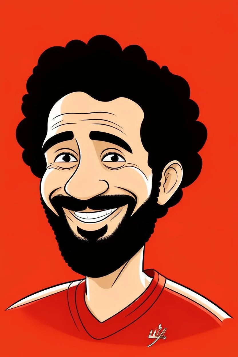 mo salah ,cartoon 2d