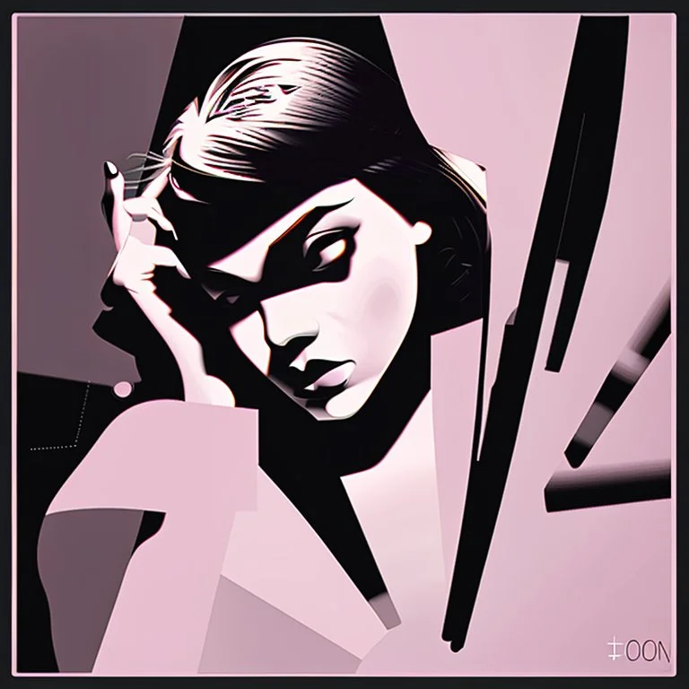 Generates noir dot artwork illustrations with a mystique vibe in a standardized color palette. Works with a range of subjects.