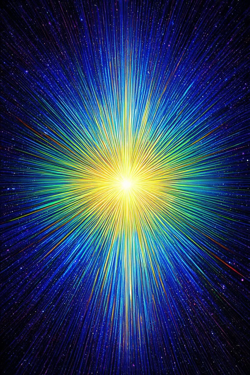 cosmic spotlight; neo-surrealistic art; optical art