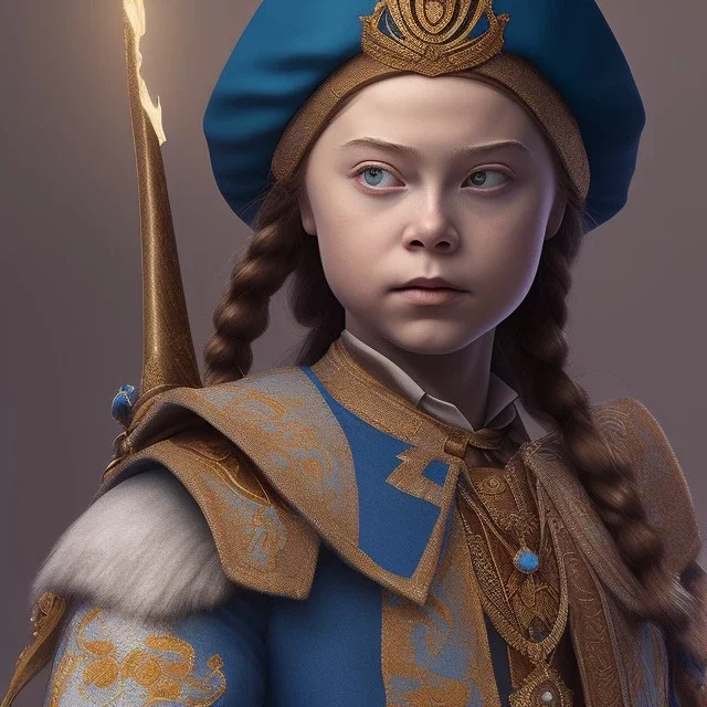  Greta Thunberg sad court jester, white face clown makeup, Dylan O'Brien, handsome, circus, jester's hat, portrait, melancholy expression, trace light, Paint spatters, muted drips, sad, sad clown face paint, thomas rollus child of light, Thomas Rollus, fantasy, anime, volumetric lighting, sun shafts, spectral, illuminated, gothic colors, modern fairy tale, high detail, red leaf tree, perfect