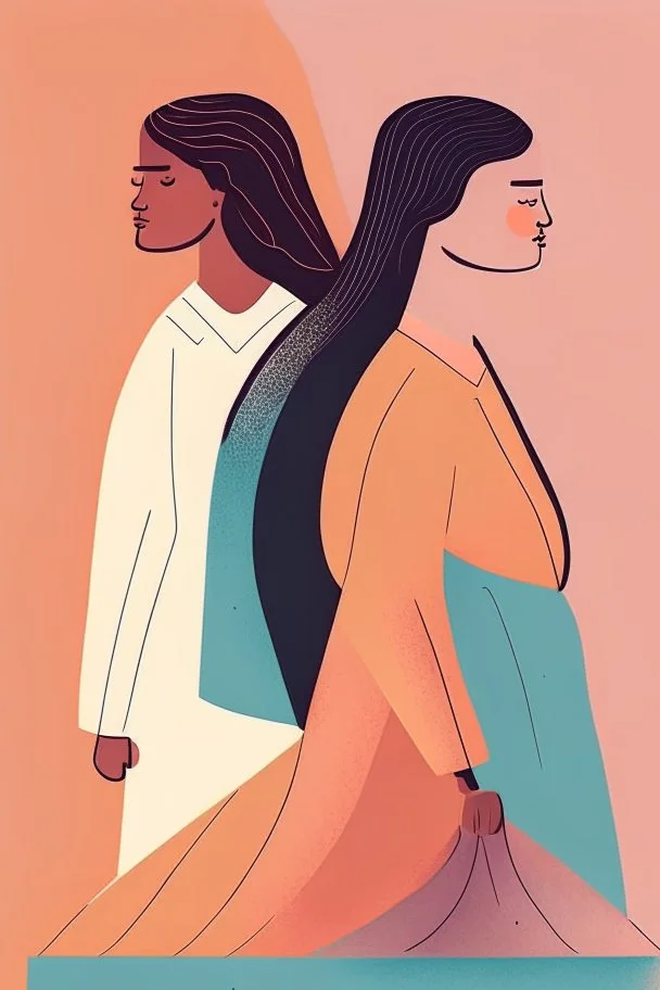 Illustration about gender equality for women