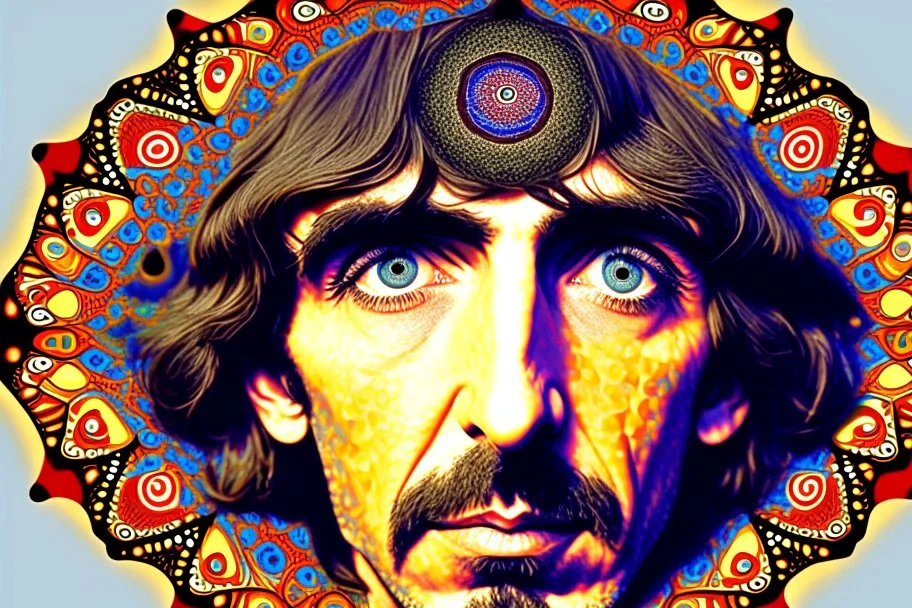 george harrison 3rd eye mandala trippy acid