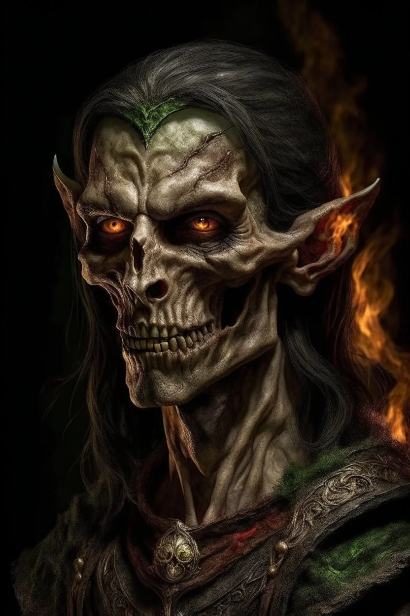 dead, burned, two-faced, bony