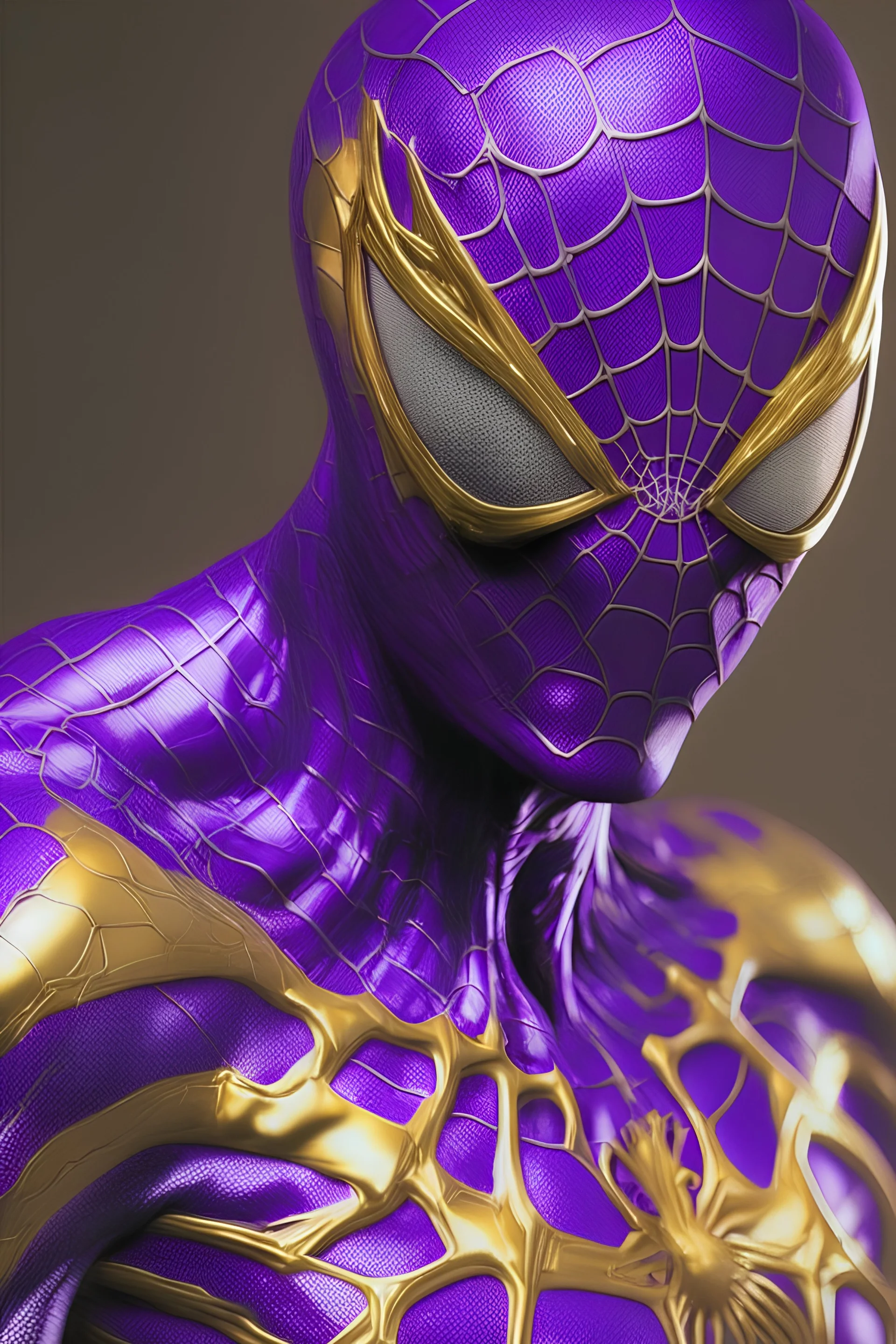 Spiderman purple with gold