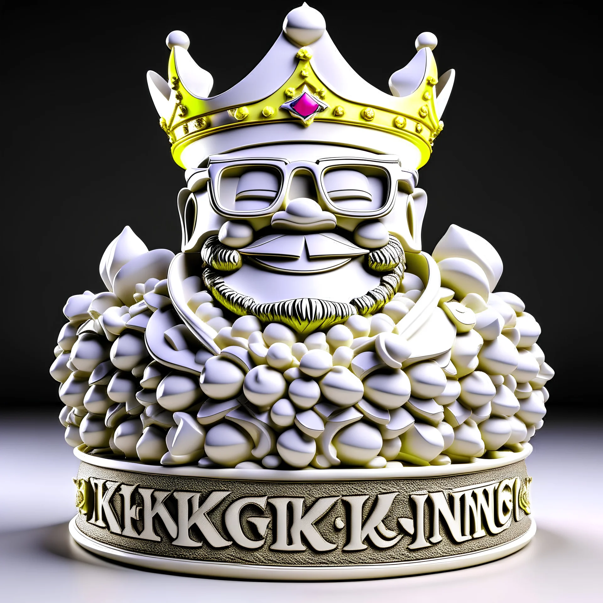 King cheerful 3D Clear details
