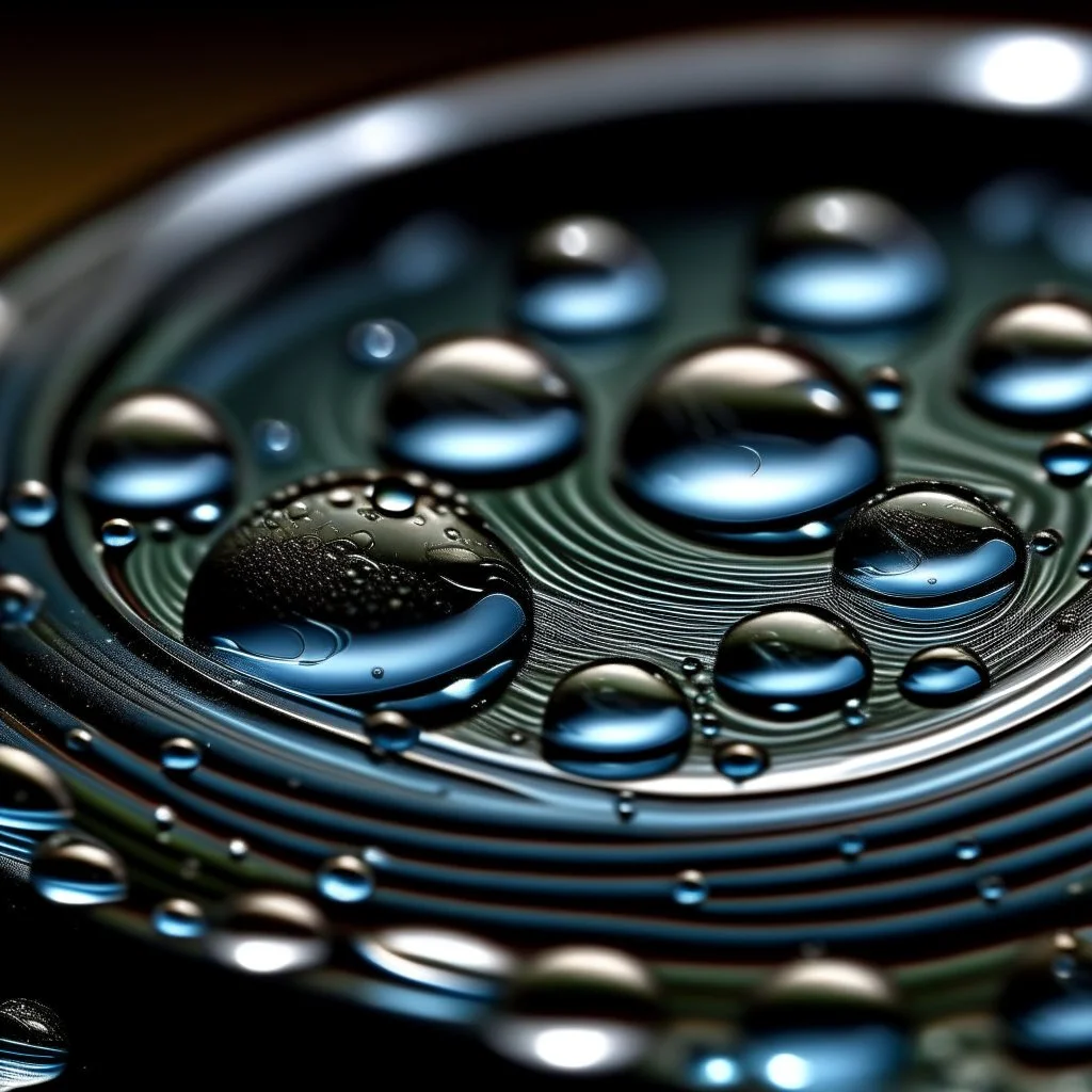 circles from waterdrops