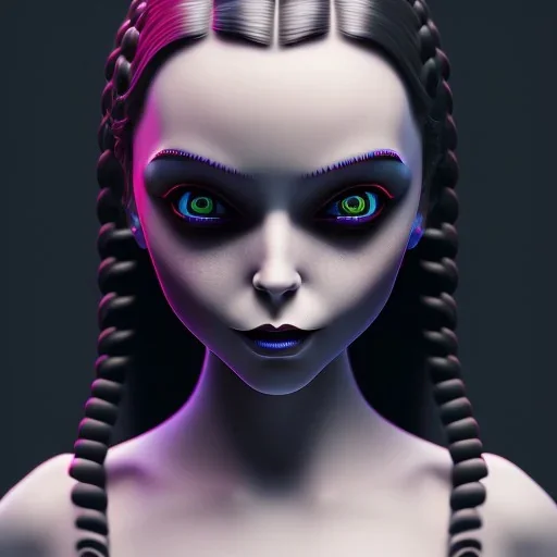 wednesday addams, hyper detail, octane render, unreal engine 5, 8k resolation