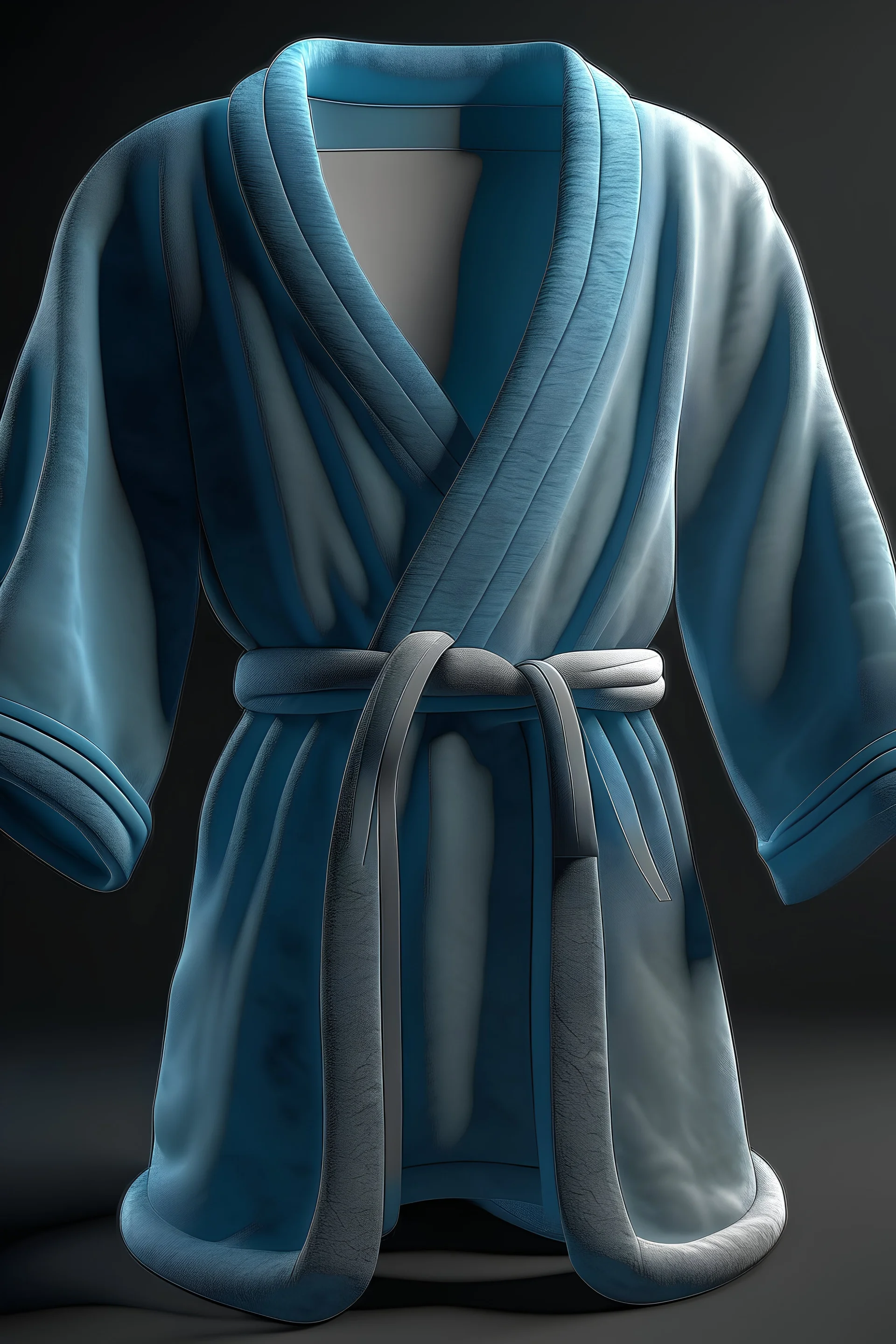 photorealistic, plush robe