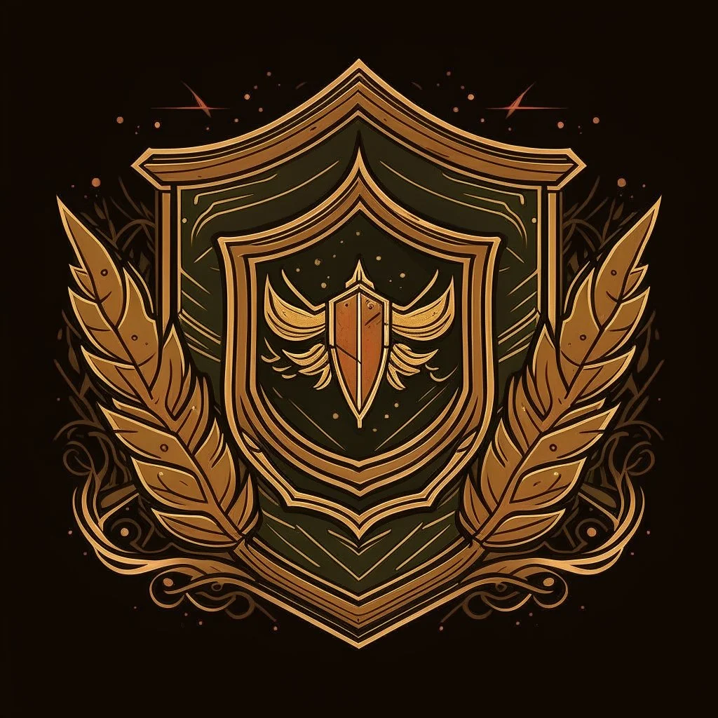 The Last Of Us Fireflies logo but as a medieval shield