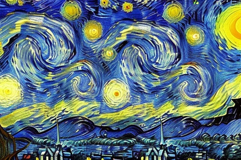 Van Gogh's night sky