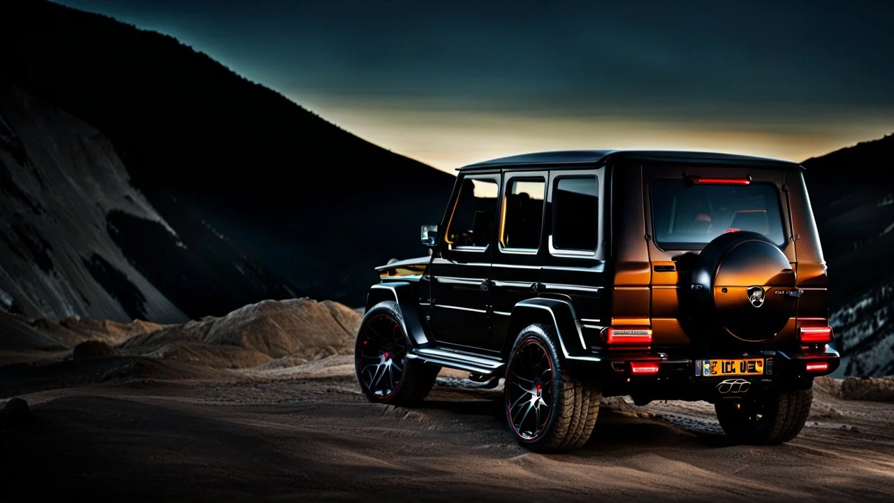 Lamborghini G-Class, desktop wallpaper, 4K, Cinematic, rear view