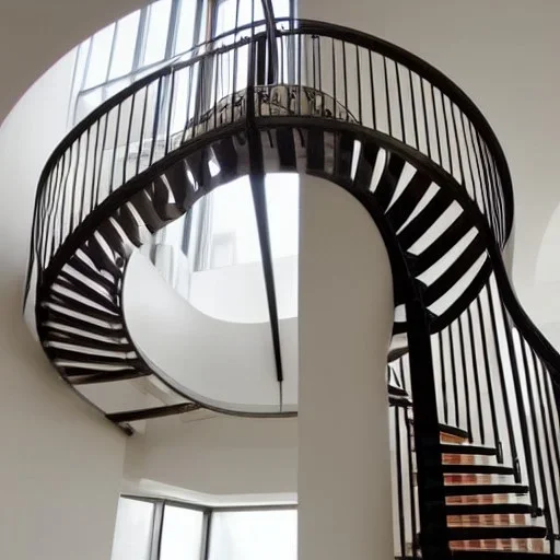 modern spiral staircase