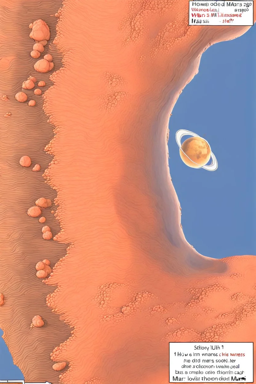 How did mars look one million years ago?