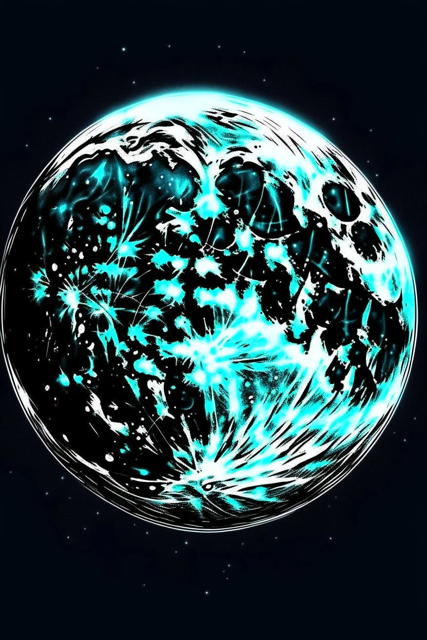 masterpiece, best quality, Siberian full moon Light, simple logo background, in the style of japanese manga, duotone, professional quality panting, ultra detailed, joyful lightning, multiple colors with some shades, half body shot