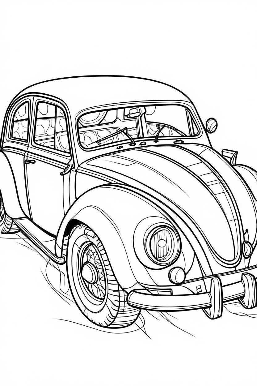 outline art for Cars coloring pages with sitch, white background, Sketch style, full body, only use outline, dementia patients style, clean line art, white background, no shadows and clear and well outlined.