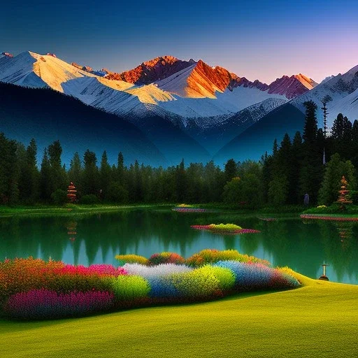 Fairy Meadows National Park, Pakistan,extremely detailed digital painting, high resolution,8k, realistic, beautiful, volumetric lighting, mystical colors ,perfectly centered image, perfect composition, rim light, beautiful lighting,masterpiece, stunning scene, raytracing, anatomically correct, in the style Van Gogh and robert e howard and Ken Kelley and Ohrai Noriyoshi and Simon Bisley and tomzj1.