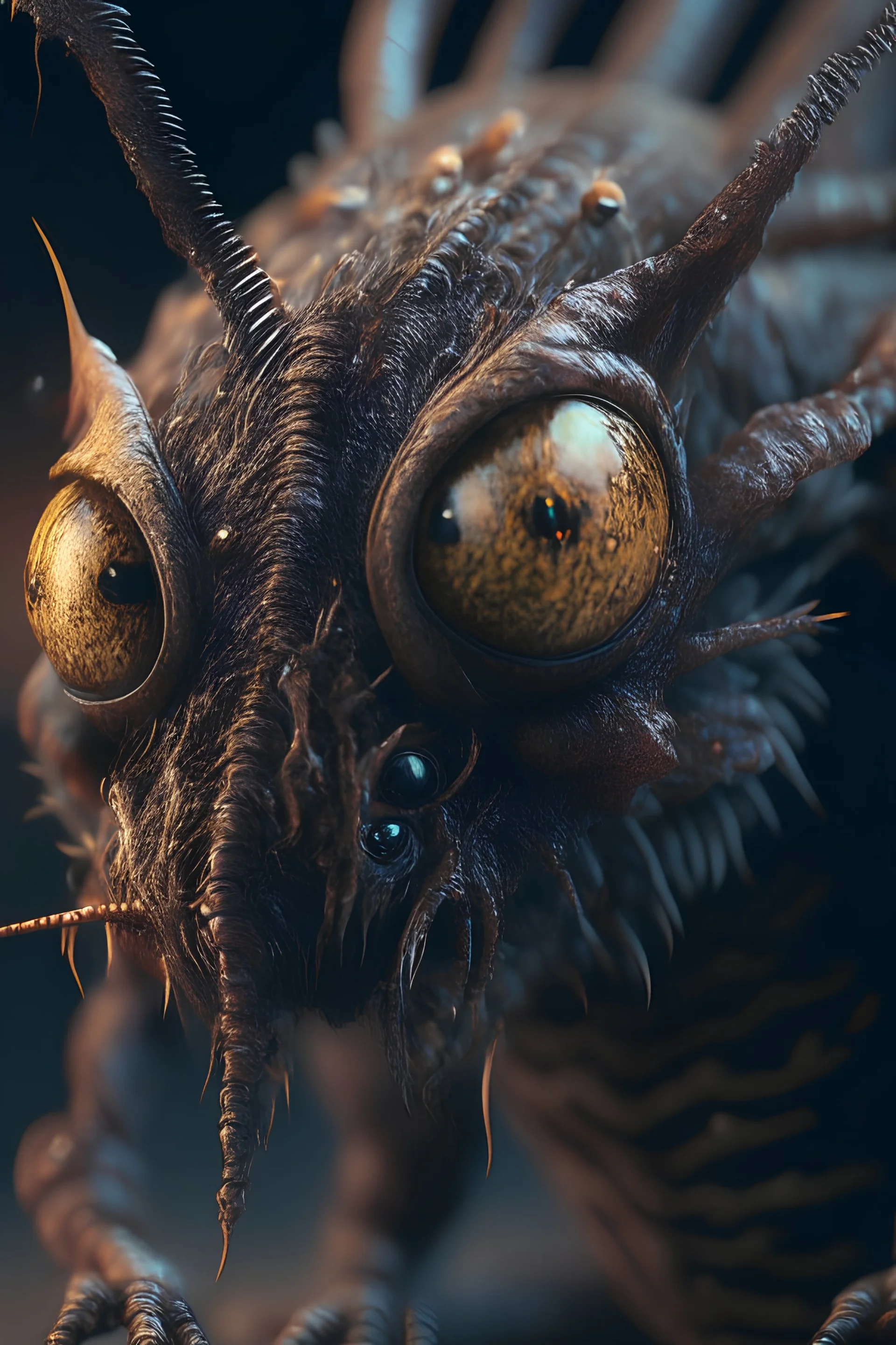 Vermin creature ,cinematic, realistic, intricate details, photorealistic, octane render, 8k, artstation