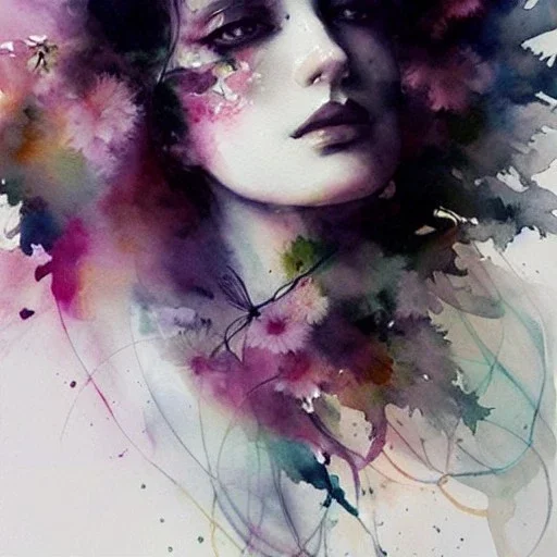 mother, watercolor illustration by <agnes cecile> <Yoji Shinkawa>, natural tones, ornate and intricate detail , soft smooth lighting, soft pastel colors,