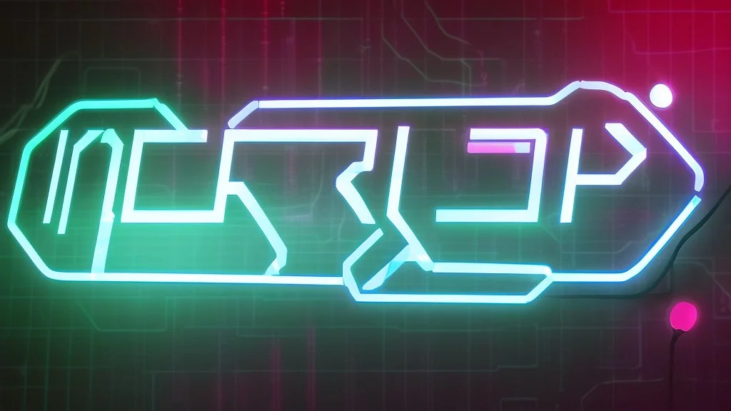 hackercity with neon lights